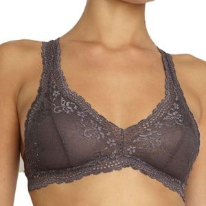 Eberjey Colette Racerback Bralet in Pebble